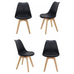 Набор из 4 стульев Eames Bon