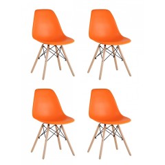 Набор из 4 стульев Eames