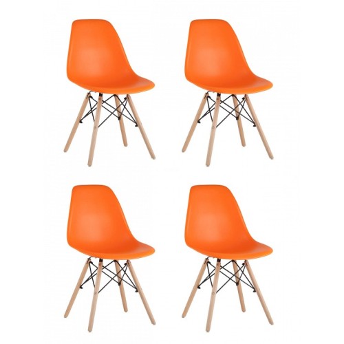 Набор из 4 стульев Eames